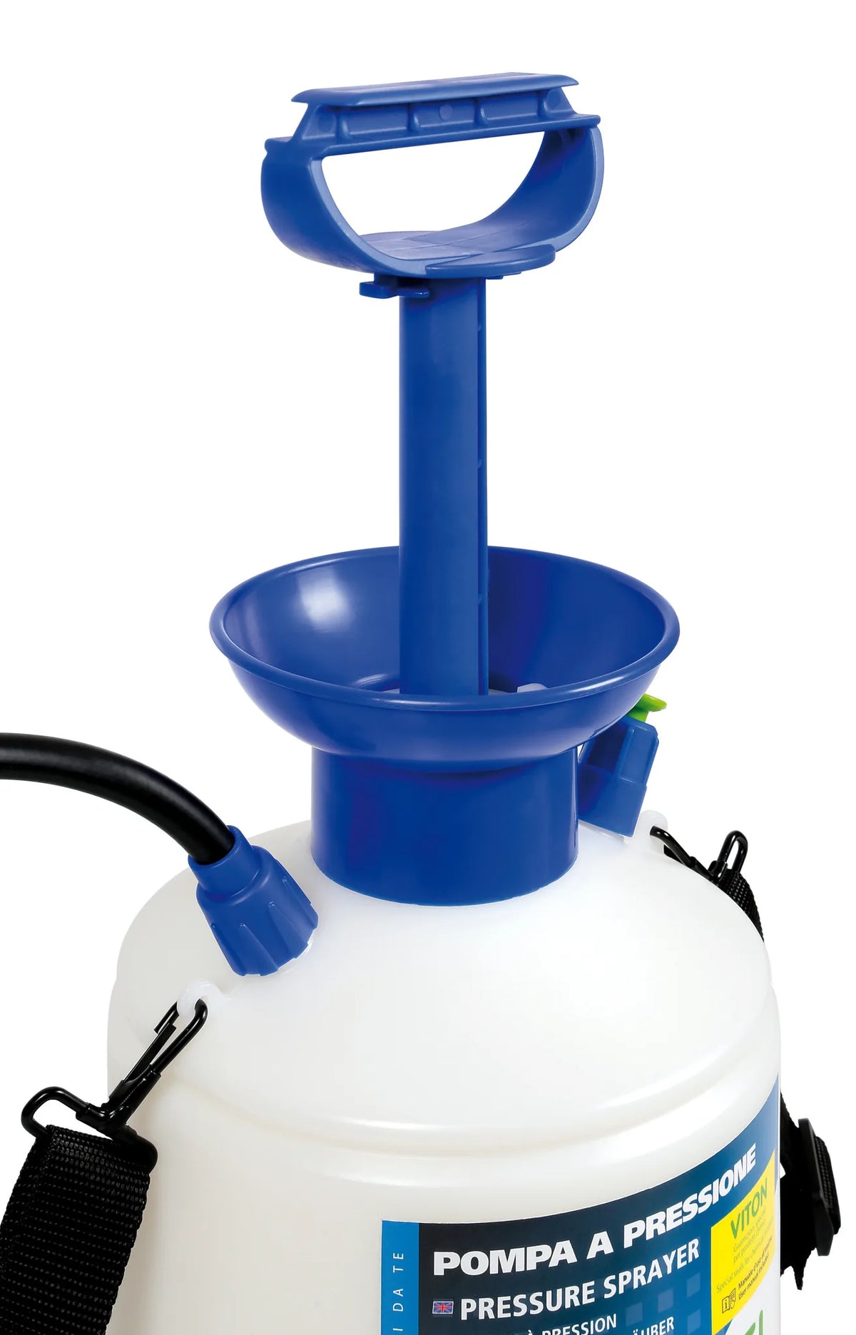 Pompa a pressione con guarnizioni “Viton” - 5 L su fondo bianco, vista 6