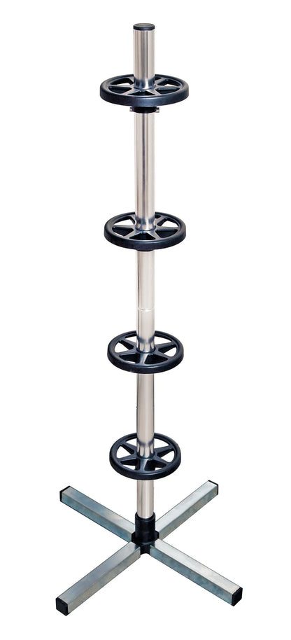 PP-2, colonna porta-cerchi auto — supporto in grado di sorreggere in poco spazio 4 ruote complete con pneumatici di max 225…