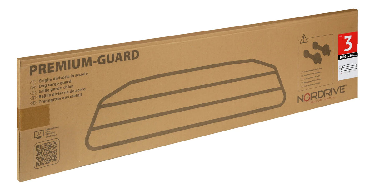 La confezione di Premium-Guard, griglia divisoria in acciaio - Type 3 -