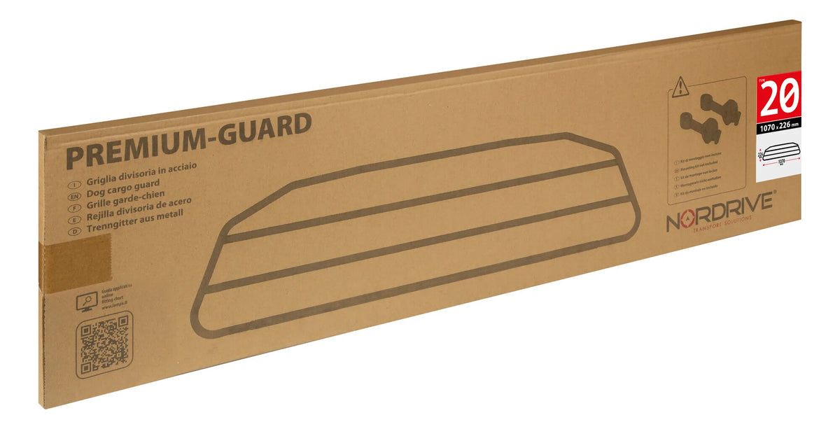 La confezione di Premium-Guard, griglia divisoria in acciaio - Type 3 -