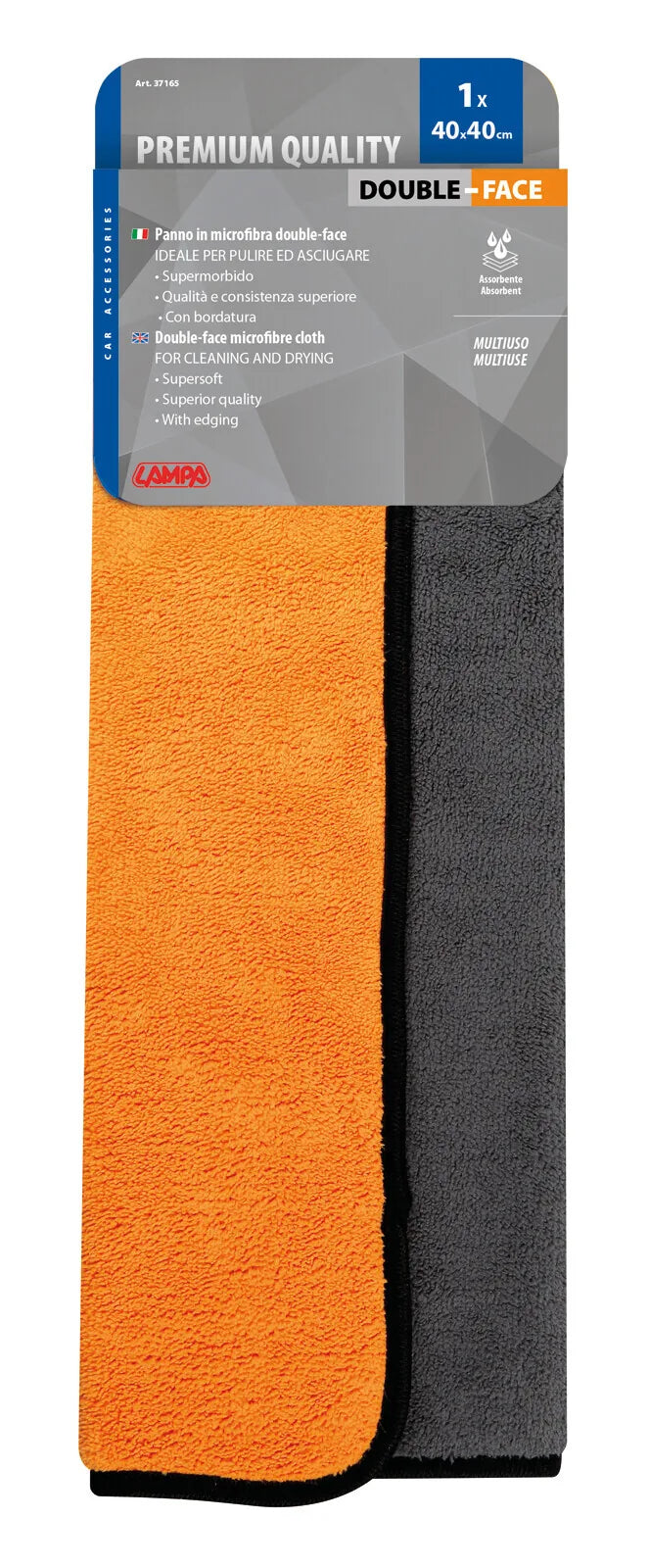 La confezione di Premium Quality, panno in microfibra double-face - 40x40 cm