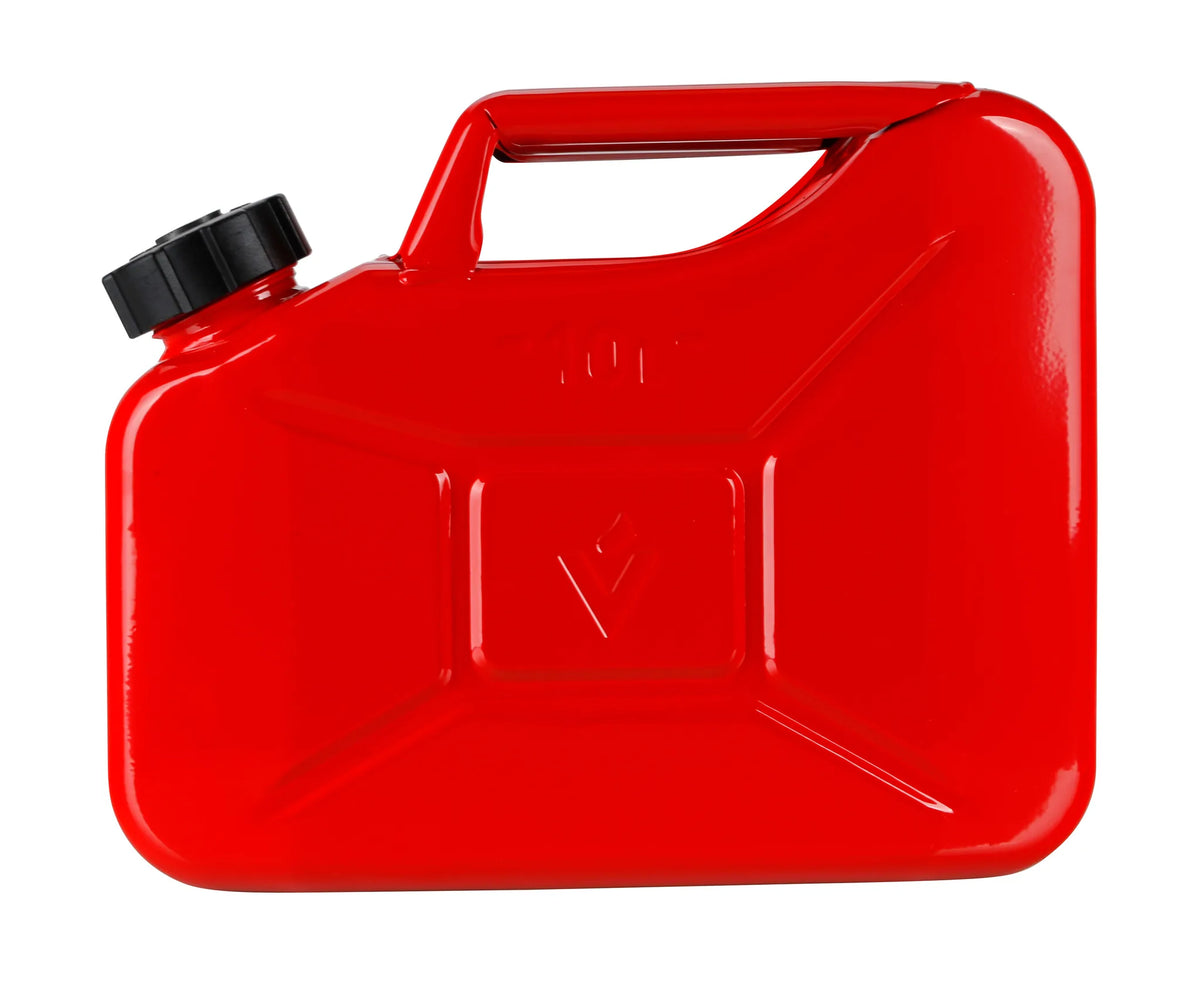 Premium, tanica carburante in metallo - 10 L — verniciatura interna ed esterna a polvere epossidica, resistente al carburante
