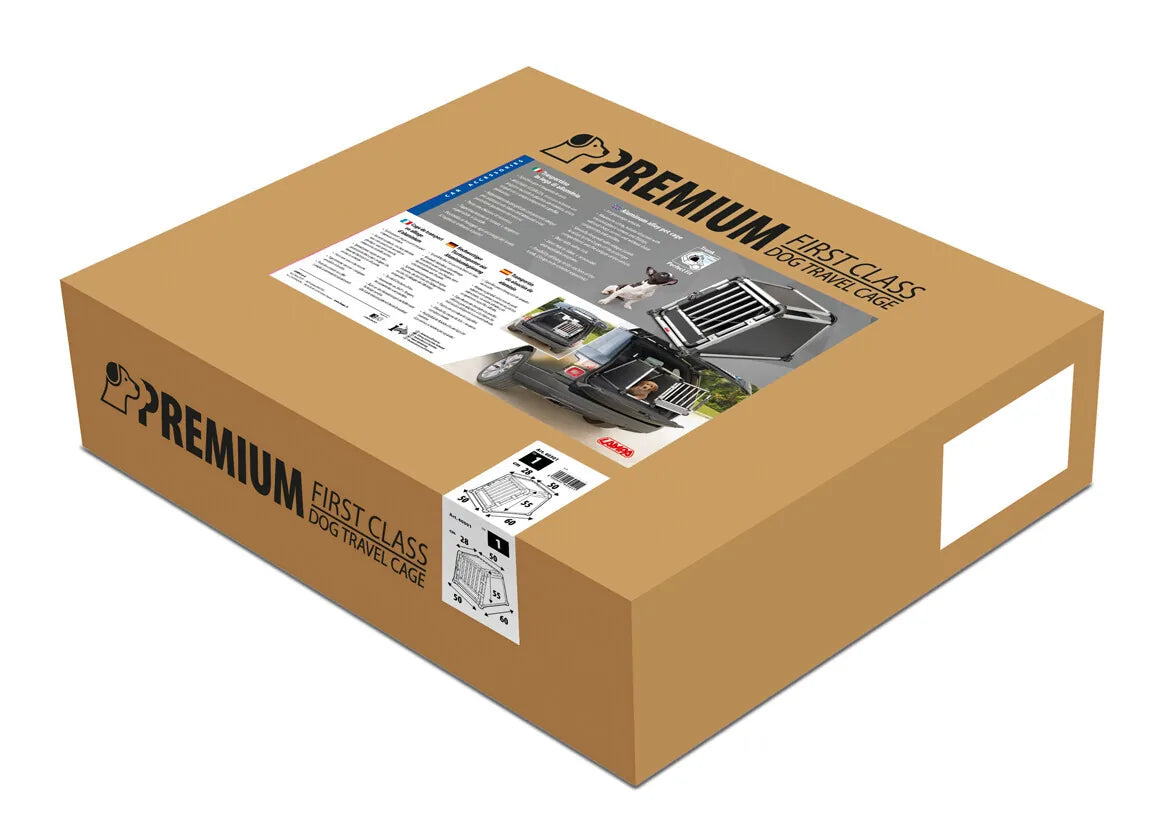 La confezione di Premium, trasportino in lega di alluminio, specifico per il