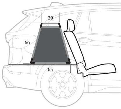 Disegno tecnico quotato di Premium, trasportino in lega di alluminio, specifico per il, con le misure