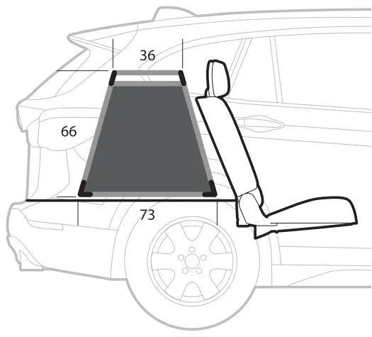 Disegno tecnico quotato di Premium, trasportino in lega di alluminio, specifico per il, con le misure