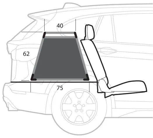 Disegno tecnico quotato di Premium, trasportino in lega di alluminio, specifico per il, con le misure