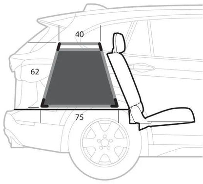 Disegno tecnico quotato di Premium, trasportino in lega di alluminio, specifico per il, con le misure