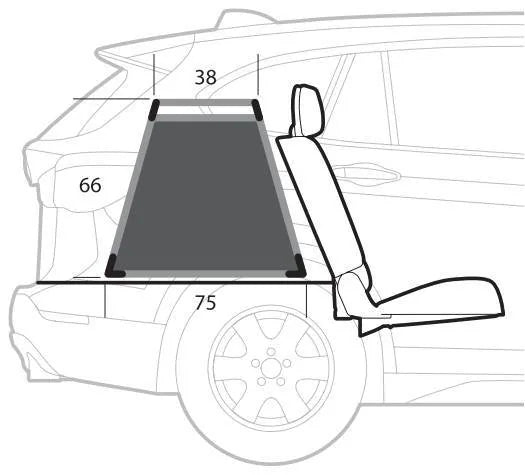 Disegno tecnico quotato di Premium, trasportino in lega di alluminio, specifico per il, con le misure