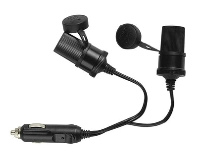 Presa corrente doppia 12/24V — con coperchio di protezione. Cavo da 18 cm