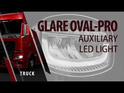 Video di montaggio di Glare Oval-Pro, faro supplementare multifunzione Pilot - 12/24V - 247x175x93 mm