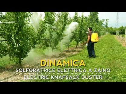 Solforatrice a zaino - "Dinamica" - batteria ricaricabile 12v 7ah litio