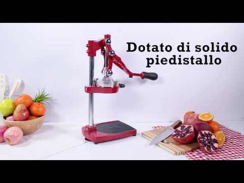 Spremiagrumi Professionale A Leva In Acciaio Alluminio e Ghisa Cm 47 - KAUFGUT