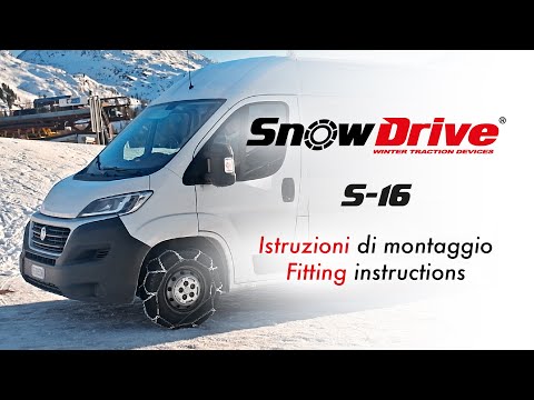 Video di montaggio di Catene da neve SnowDrive S-16 per furgoni, SUV e camper