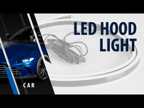 Video di montaggio di Striscia sottocofano a Led bianchi Pilot - accensione sequenziale - 120 cm - 12V