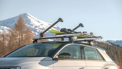 Pro-Slider EVO Aluminium PS-60, portasci per barre da tetto montato sul veicolo, vista 2