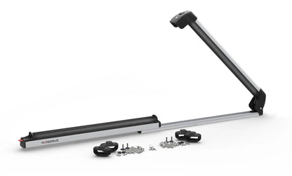 Pro-Slider EVO Aluminium PS-60, portasci per barre da tetto — staffe per barre portatutto in acciaio (Max 57x60 mm)