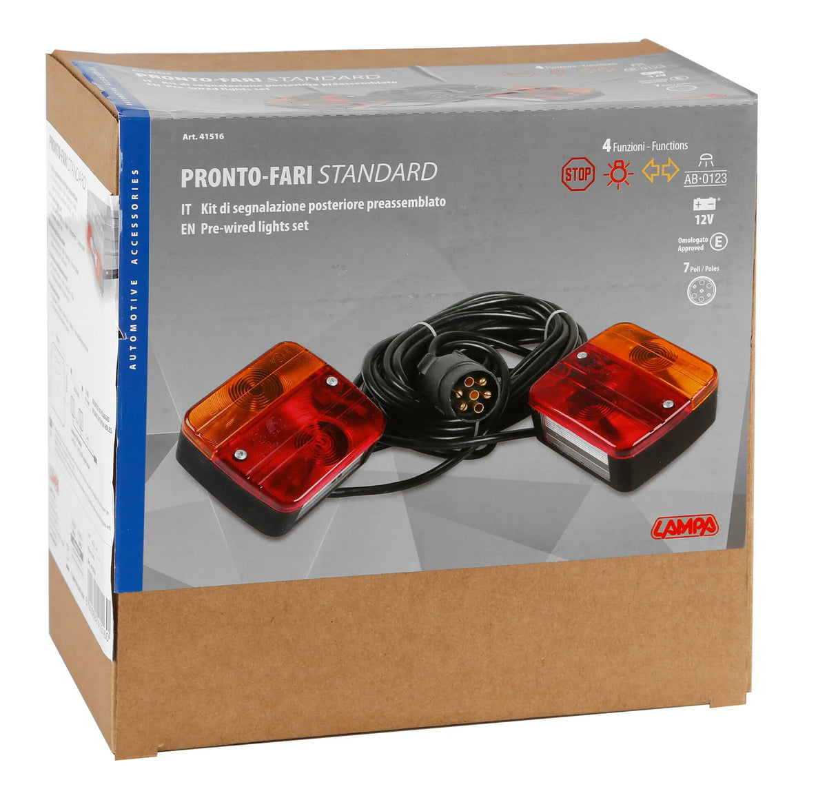 La confezione di Pronto-Fari, kit di segnalazione posteriore, 12V