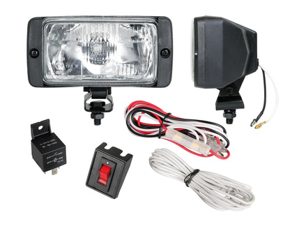 Prox, kit fari profonditá — serie fari alogeni ausiliari in abs. Kit completo per il montaggio. Lampadine incluse