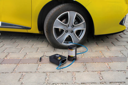 Pump-Jet & Fix Basic, kit riparazione pneumatici, 12V montato sul veicolo