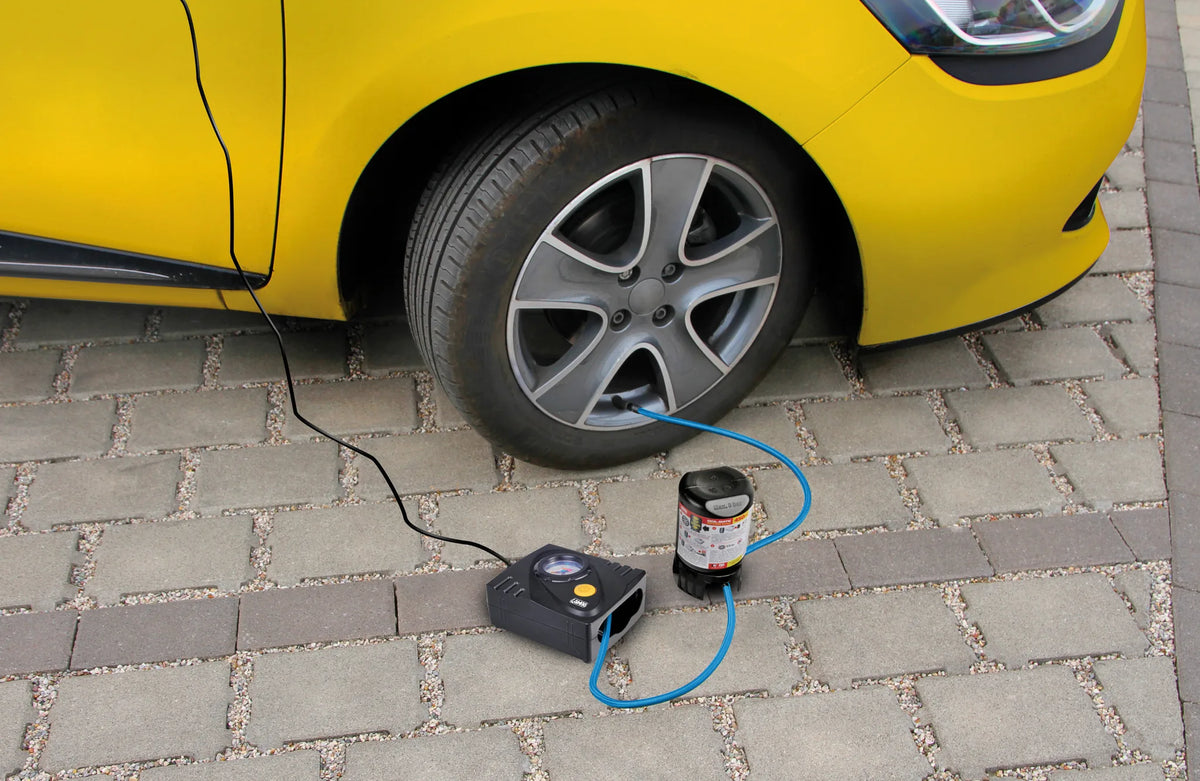 Pump-Jet & Fix Basic, kit riparazione pneumatici, 12V montato sul veicolo, vista 3