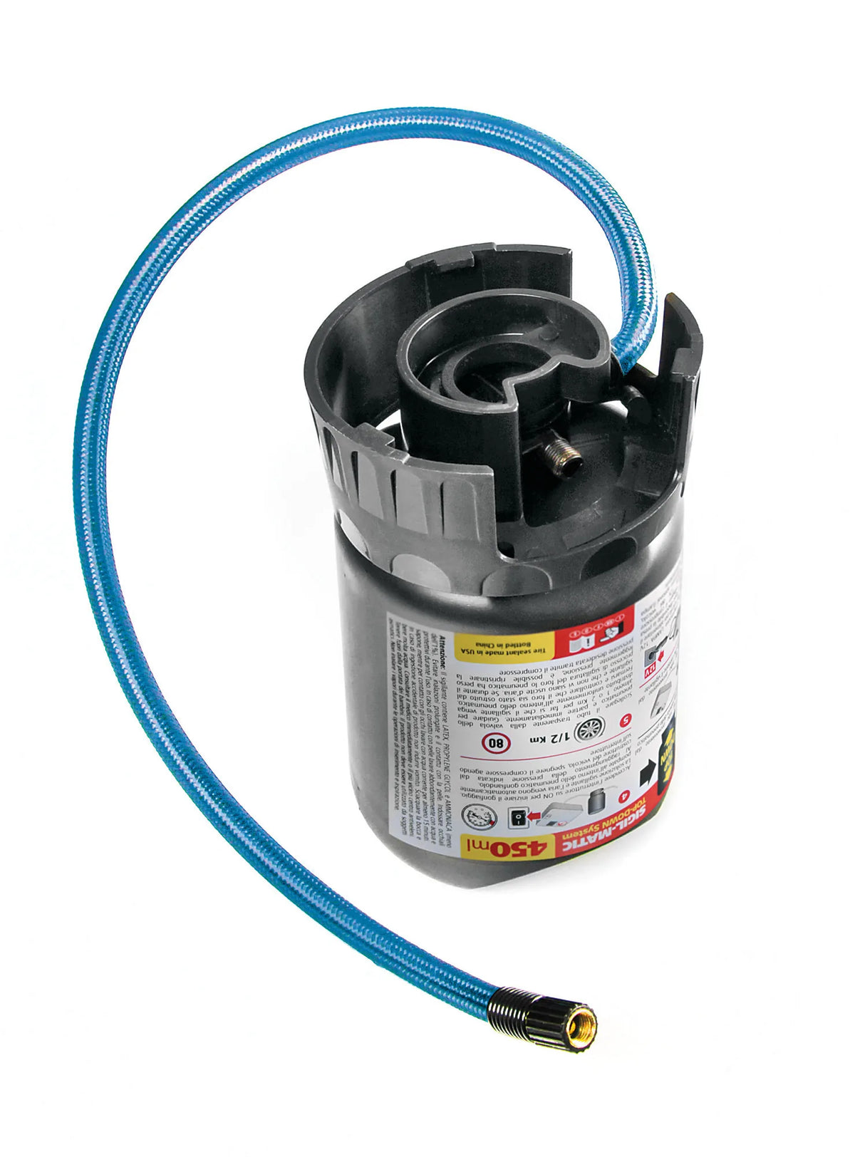 Pump-Jet & Fix Standard, kit riparazione pneumatici, 12V su fondo bianco, vista 7