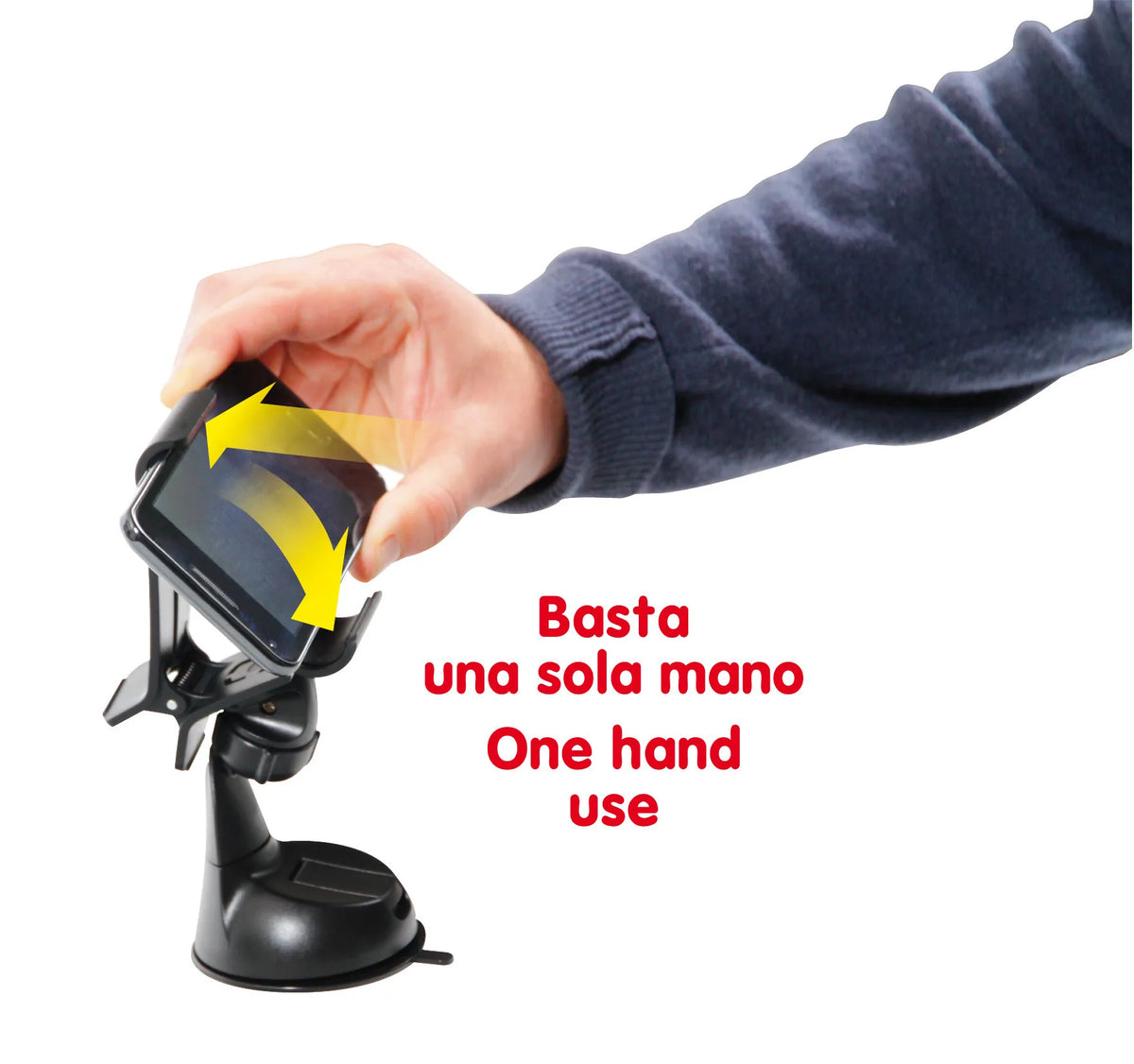 Quick-Clip 1, portatelefono universale montato sul veicolo