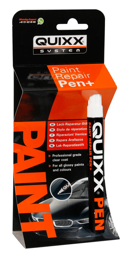 La confezione di Quixx penna per riparazioni vernice