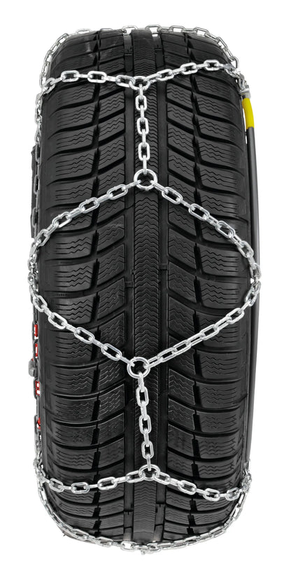 R-12 - Catene da neve autovetture — maglie corte in acciaio cementato speciale con sezione a “D”, utilizzabili da entrambe…