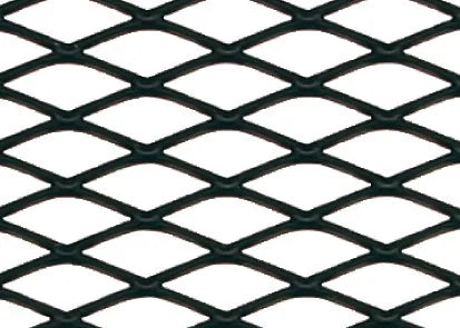 Racing Grill - Rombo medio 6x12 mm - 100x33 cm - Nero — in lega di alluminio, per radiatori, prese d’aria, spoilers