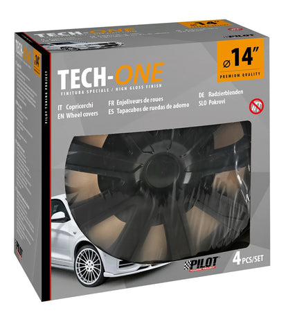 La confezione di Raze Black - Set 4 copricerchi - Ø