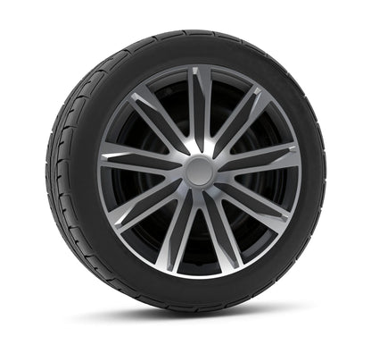 Raze Silver/Black - Set 4 copricerchi - Ø montato sul veicolo