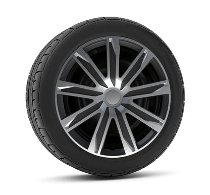 Raze Silver/Black - Set 4 copricerchi - Ø montato sul veicolo, vista 2