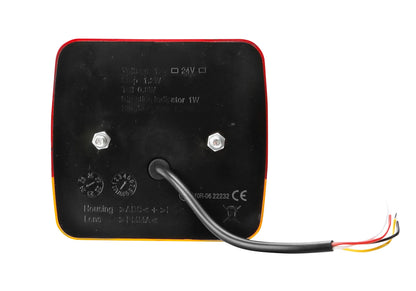 Rear Led 1, fanale posteriore a Led, 5 funzioni, 12/24V su fondo bianco, vista 2