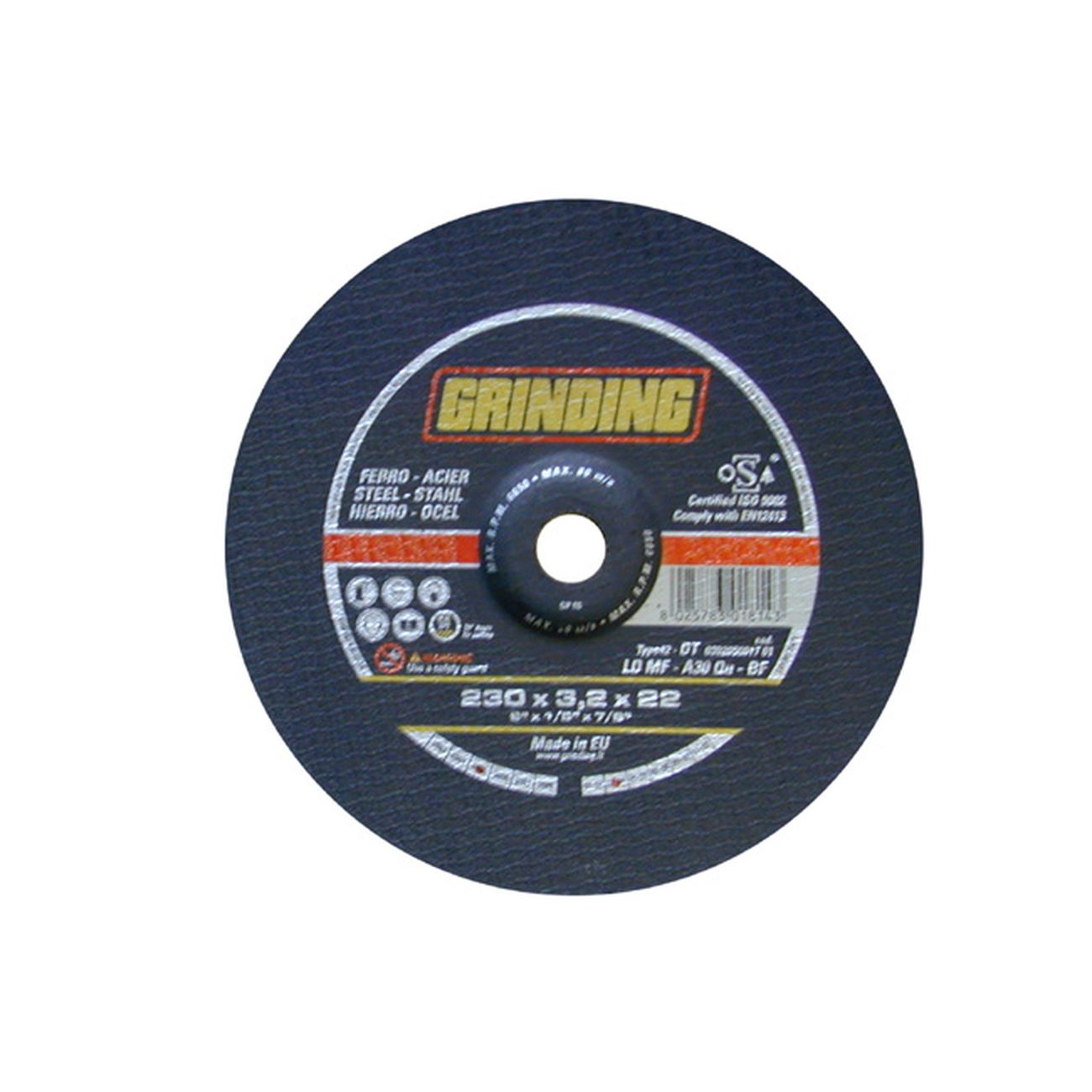 Disco Grinding  Ferro 115X1,6X22 Tw Hd Mf