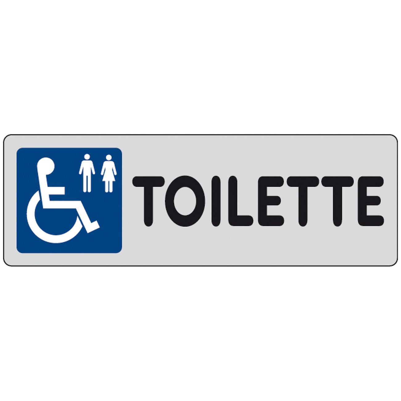 Etichetta adesiva 150x50 toilette (disabili) - 10 pz