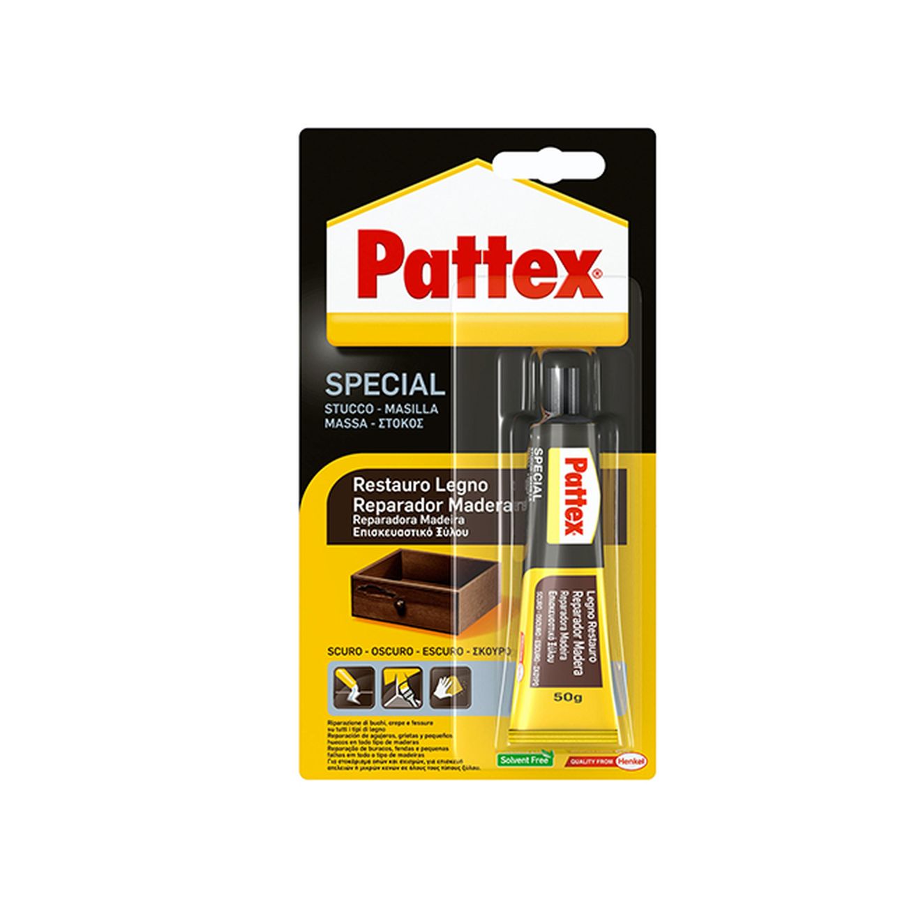 H. Bl. Pattex Legno Restauro Scuro  Gr50