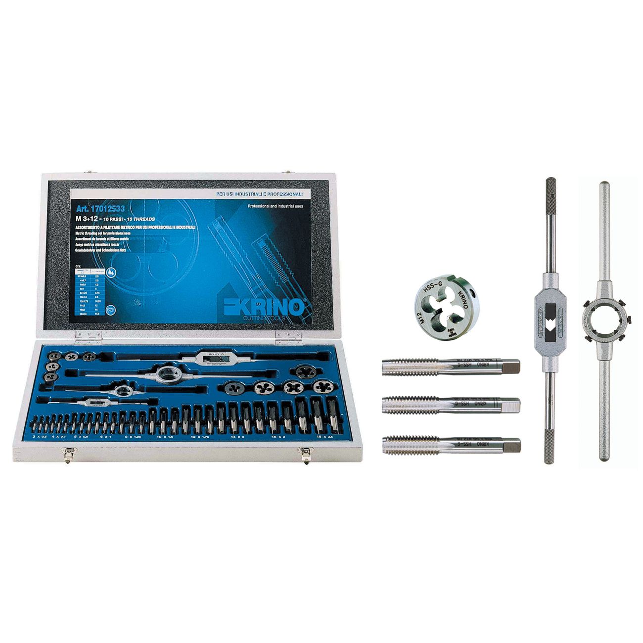 Assortimento per filettare rif.73790