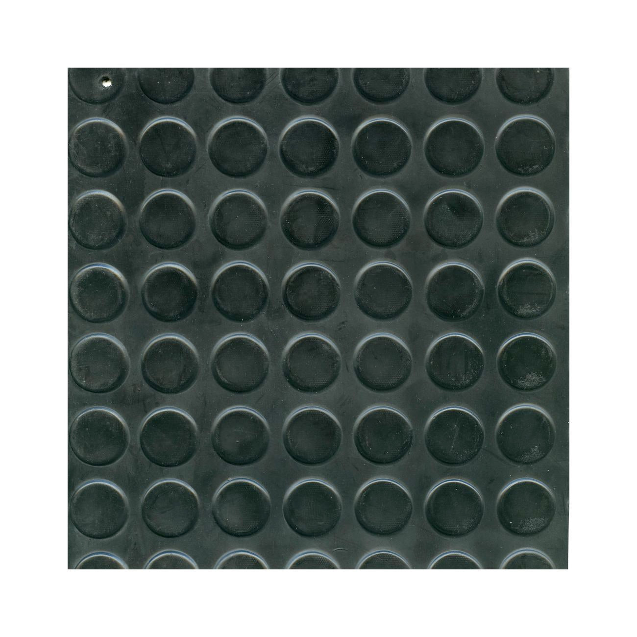 PAVIMENTO PVC BULLONATO COPRIPAVIMENTO gomma mm.3 bollo h.125 cm.nero - 18 mq