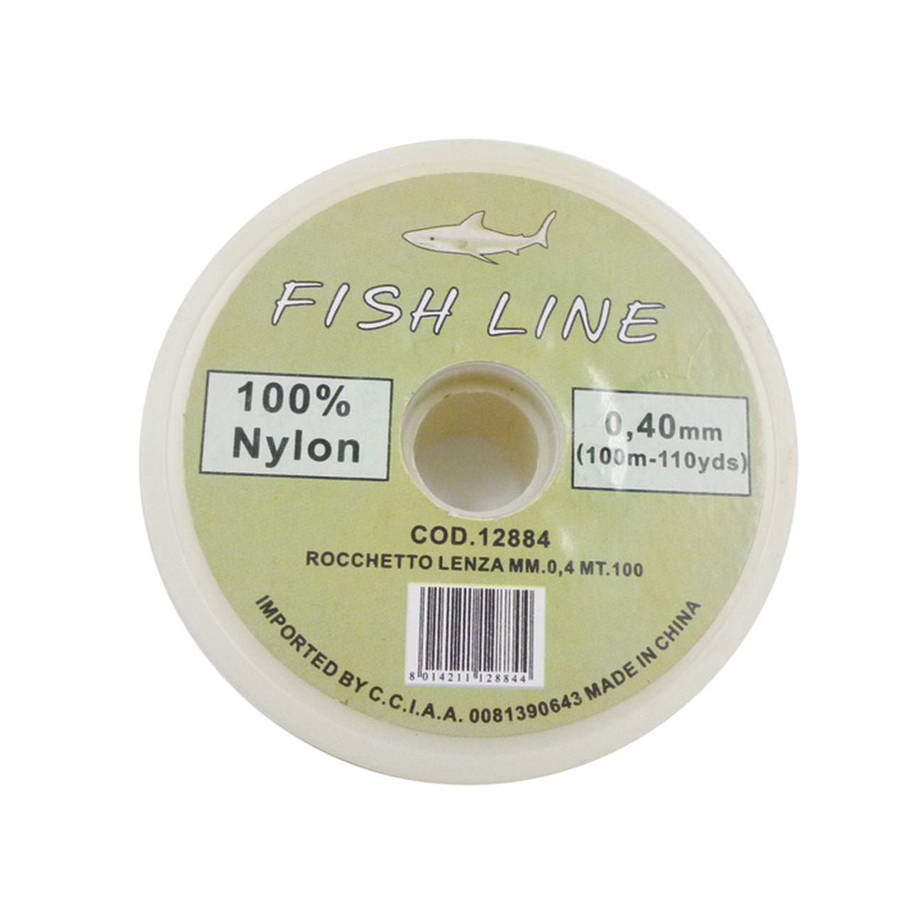 Lenza nylon 0,4 mm rocchetto 100 m - 12 pz
