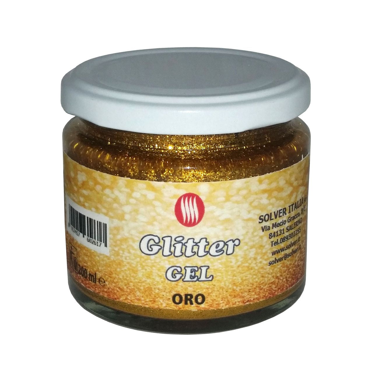 Glitter gel ml.200 colore oro - 8 pz