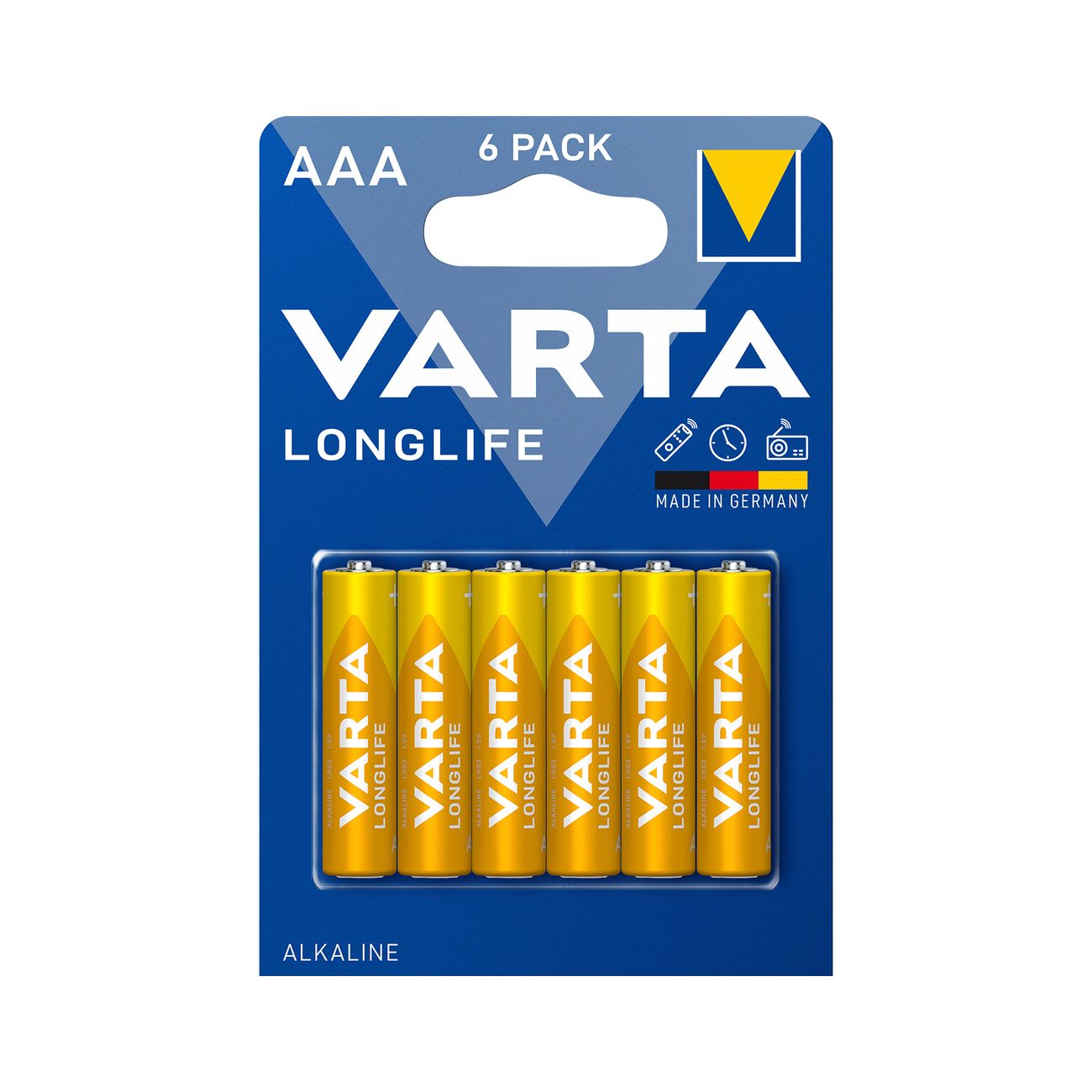 Varta longlife alcaline m/stilo bl.6 pz - 10 bl