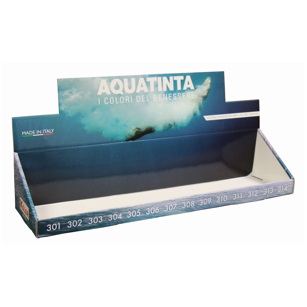 Espositore aquatinta vuoto