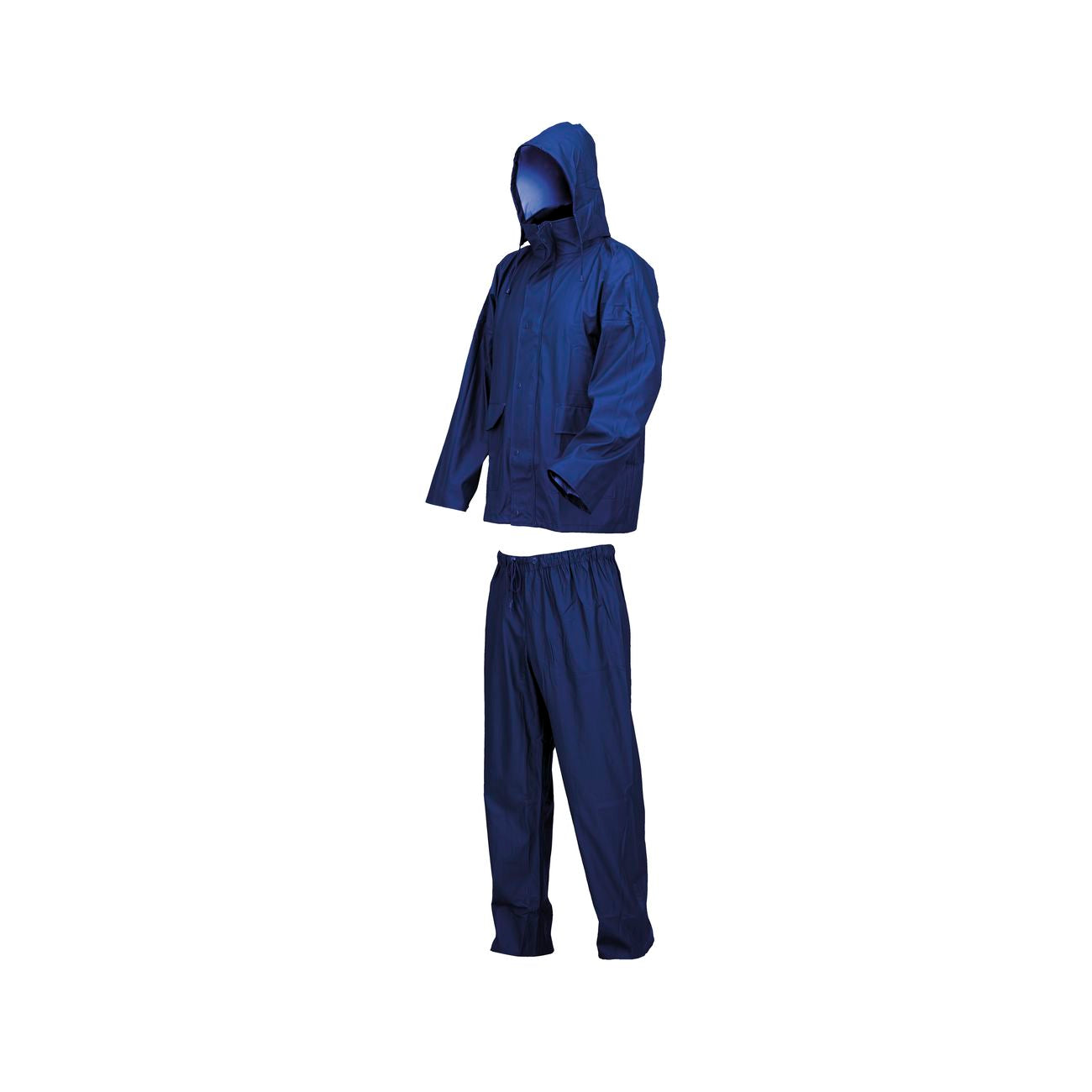 Completo impermeabile lluvia tg. xl blu