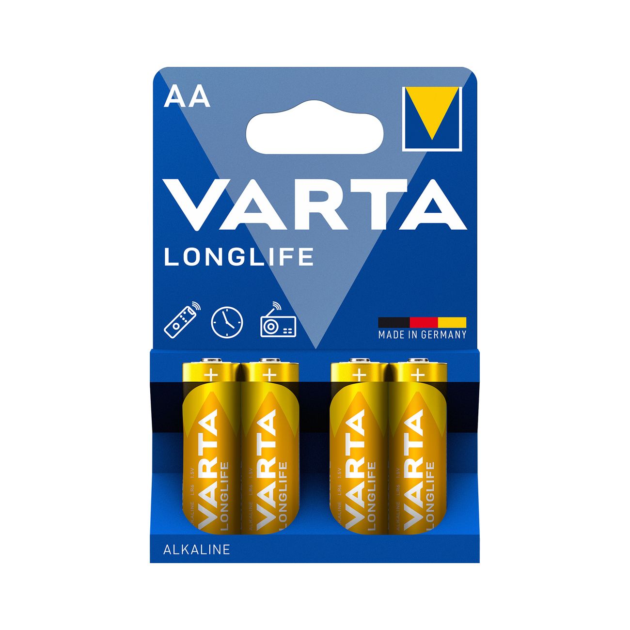 Varta longlife alcaline stilo bl.4 pz *