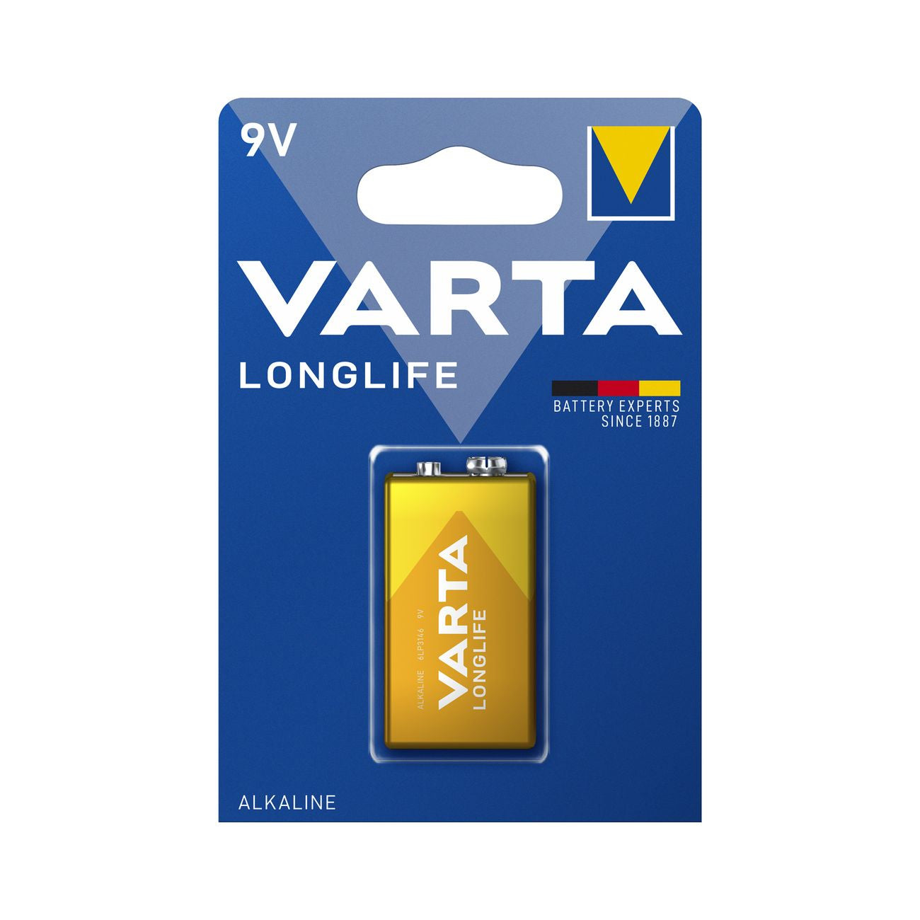 Varta longlife alcaline transistor 9v bl.1 p*