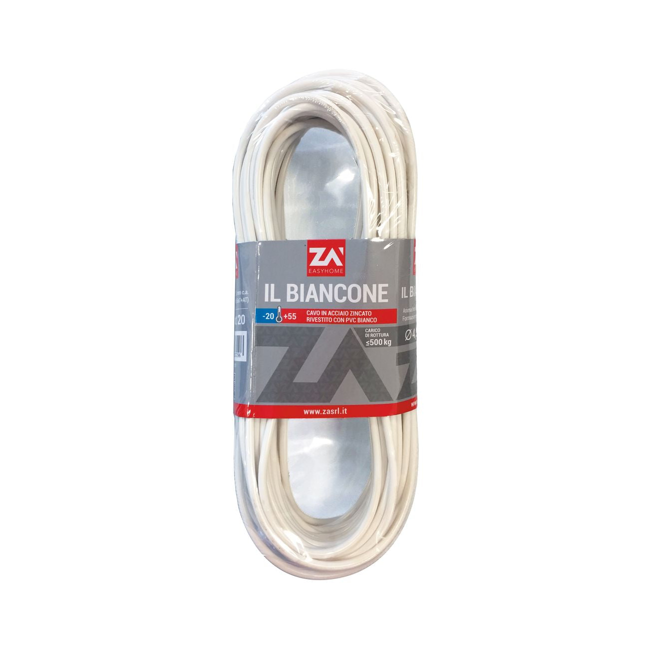 Conf. filo stendibiancheria biancone zincato 20 m