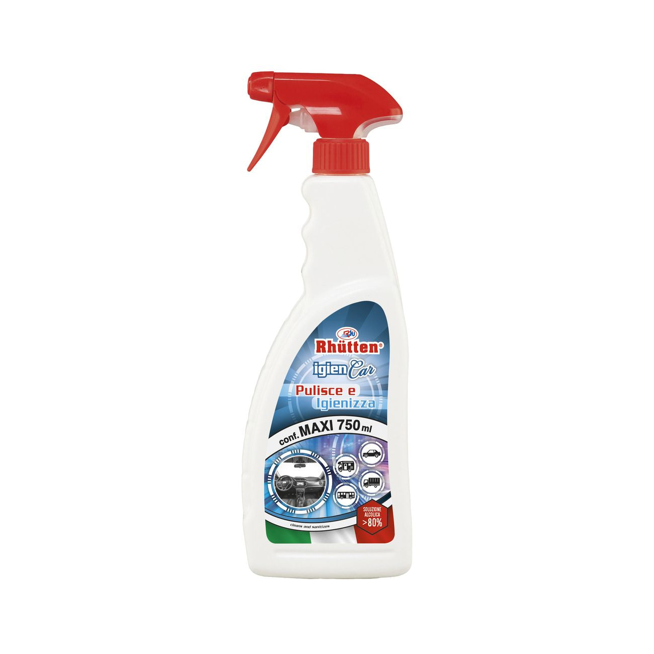 Rhutten igienizzante autoigien car750 ml