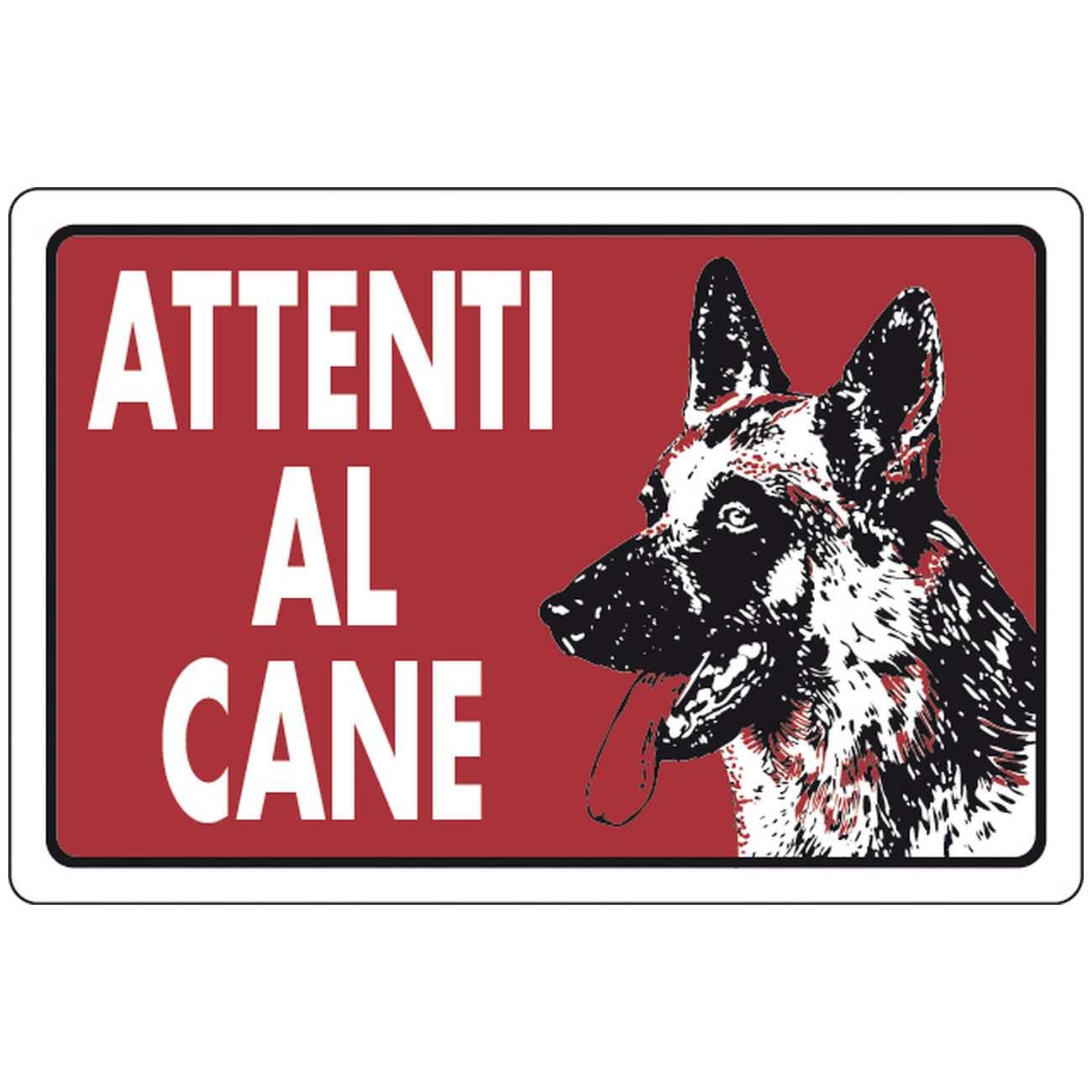 Targa segnaletica attenti al cane