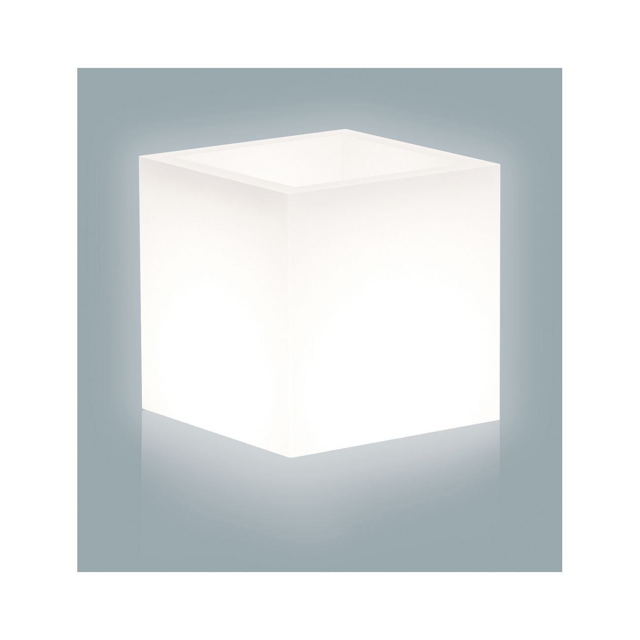 Vaso Home Light Cubo - cm 40x40x40h - bianco