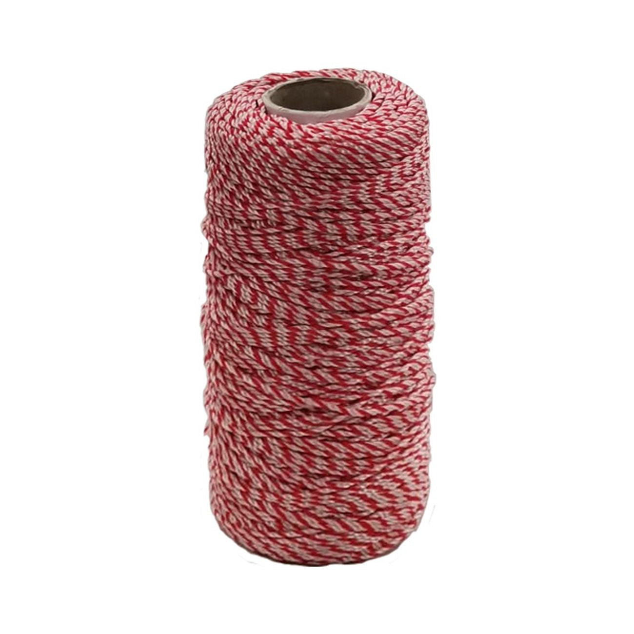 Lenza x muratori in pp bianco/rosso mt.200